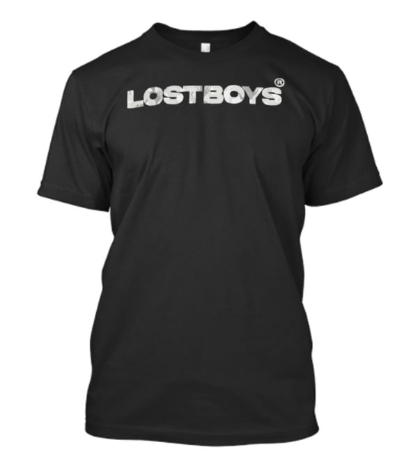Lost Boys Script Text With Soft Camouflage Texture T-Shirt