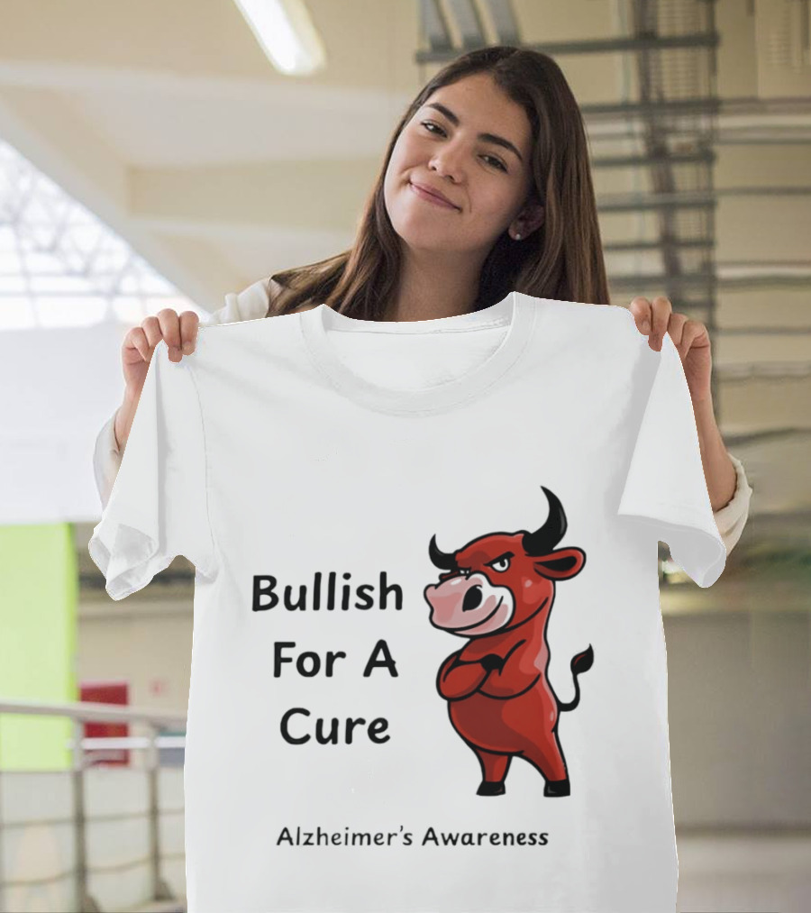 Bullish For A Cure Alzheimer's Awareness Red Bull T-Shirt