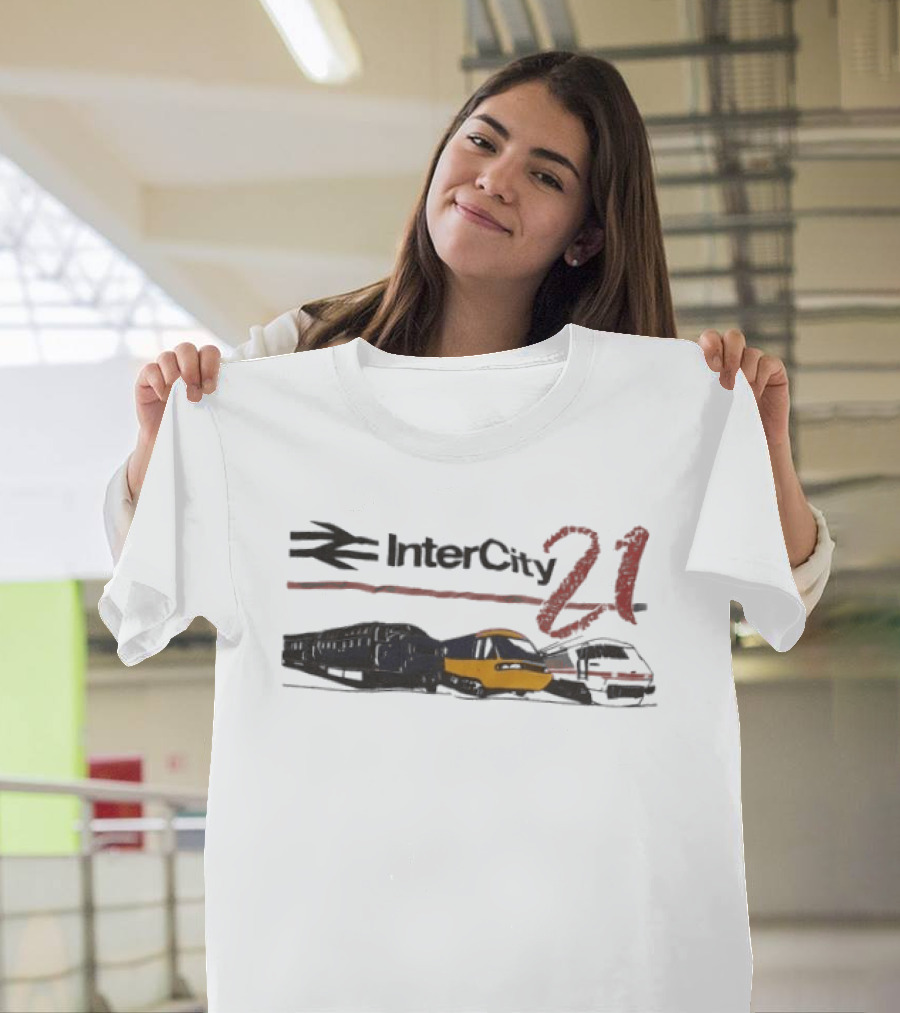 InterCity 21 Train Transportation Theme With Trains T-Shirt