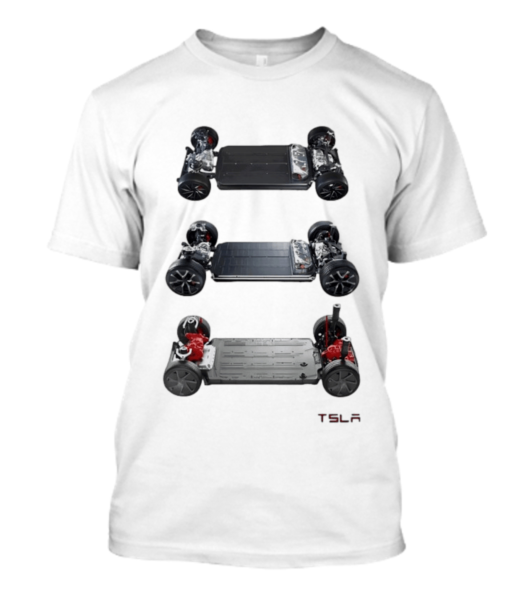 Tesla Foundation Chassis Electric Vehicle E S L A T-Shirt