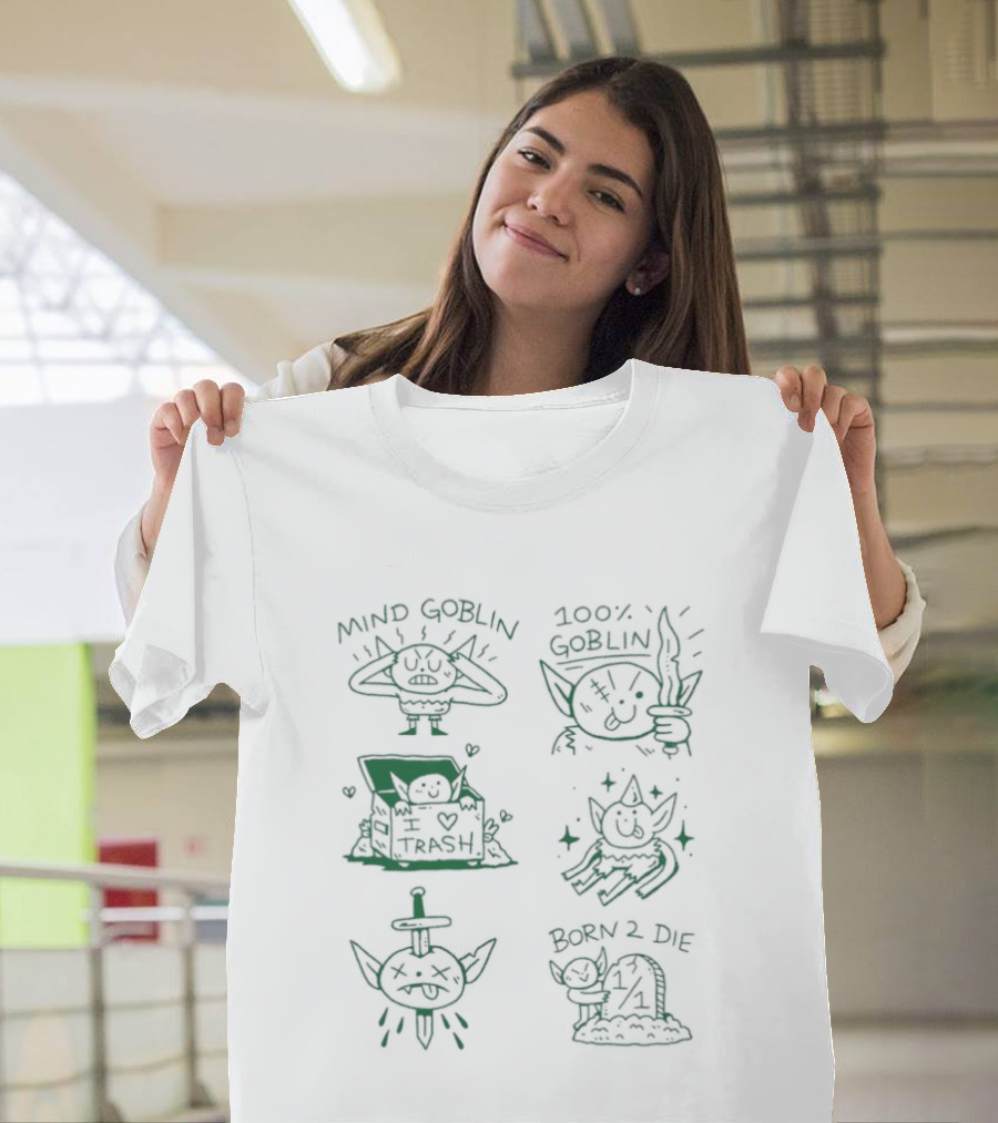 Mind Goblin 100 2004 Goblin I Love Trash Born 2 Die T-Shirt