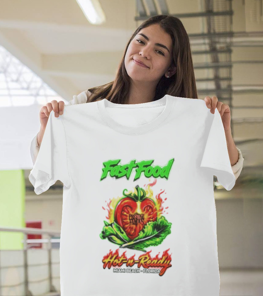 Fast Food Prestige Famous Hot N Ready Miami Beach Florida T-Shirt