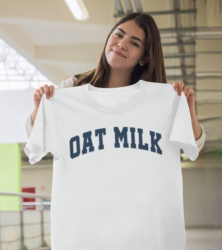Oat Milk U Arch Lettering T-Shirt