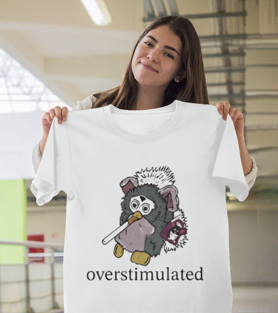Overstimulated Furby Smoking Y2k Nostalgia Vintage Toy Aesthetic T-Shirt