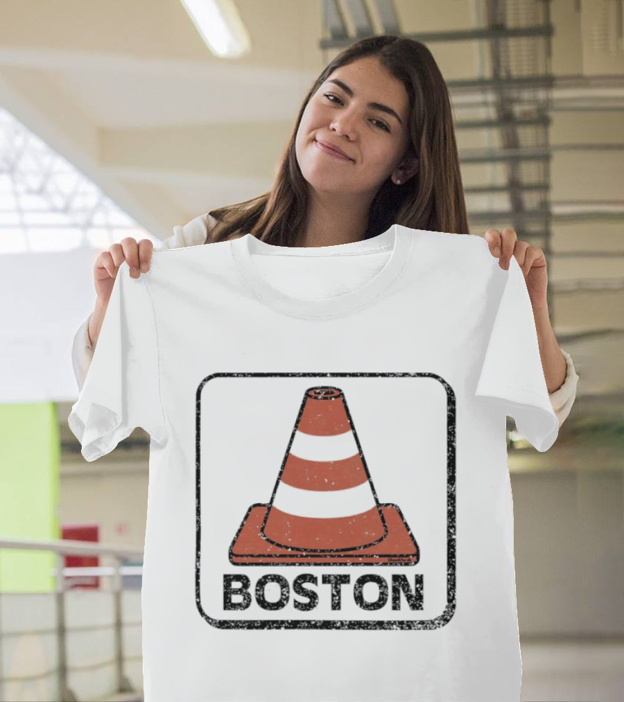 Boston Traffic Cone Urban Humor T-Shirt
