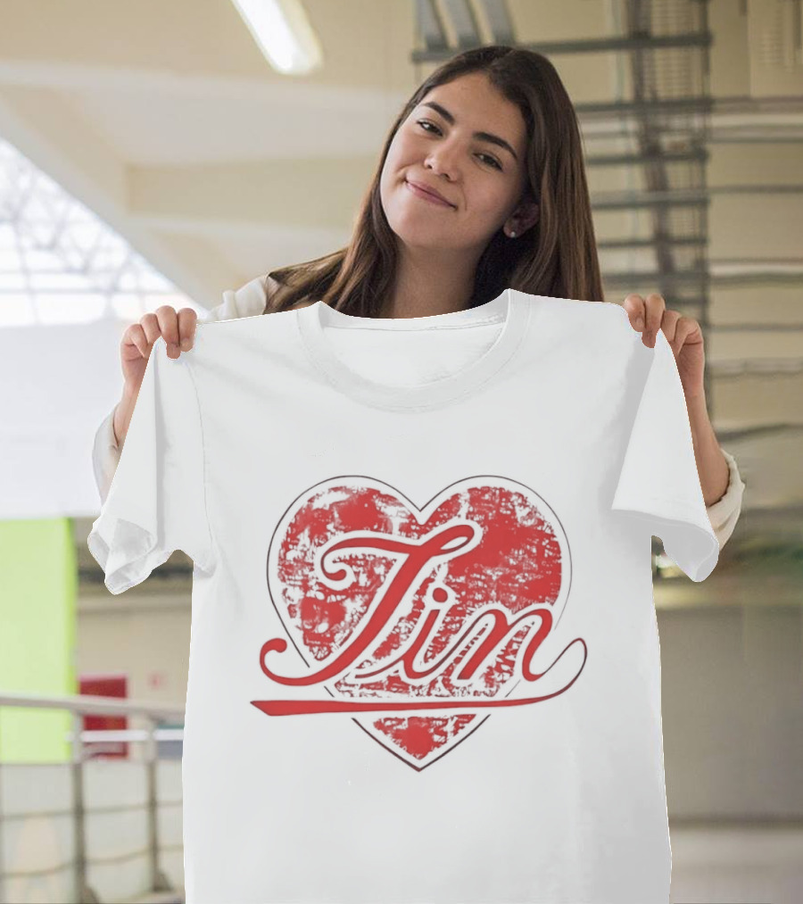 BTS Army Red Jin Heart T-Shirt