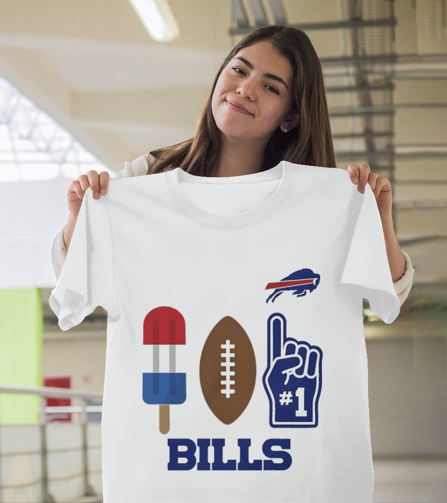 Buffalo Bills Football Popsicle Foam Finger 2026 Season T-Shirt