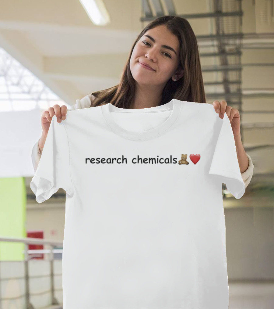 Research Chemicals Teddy Bear Heart T-Shirt