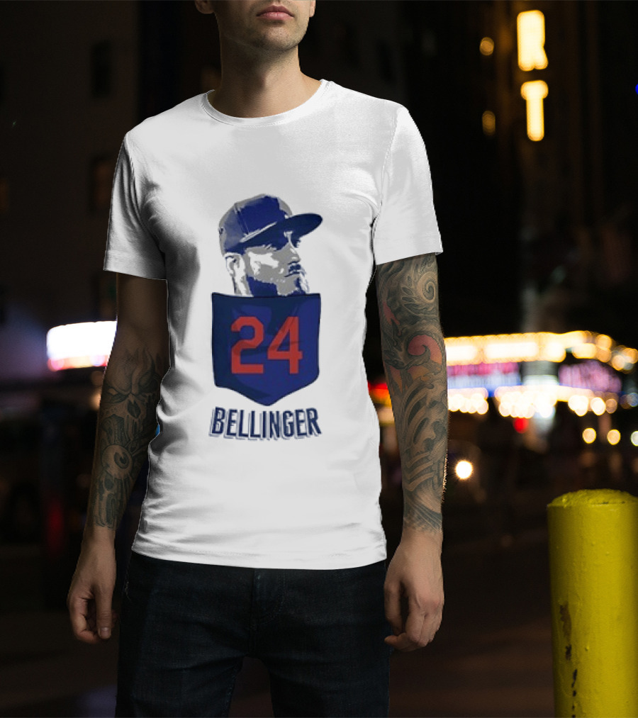 Cody Bellinger 24 Chicago Cubs Bellinger Baseball MLB Pocket Cap T-Shirt