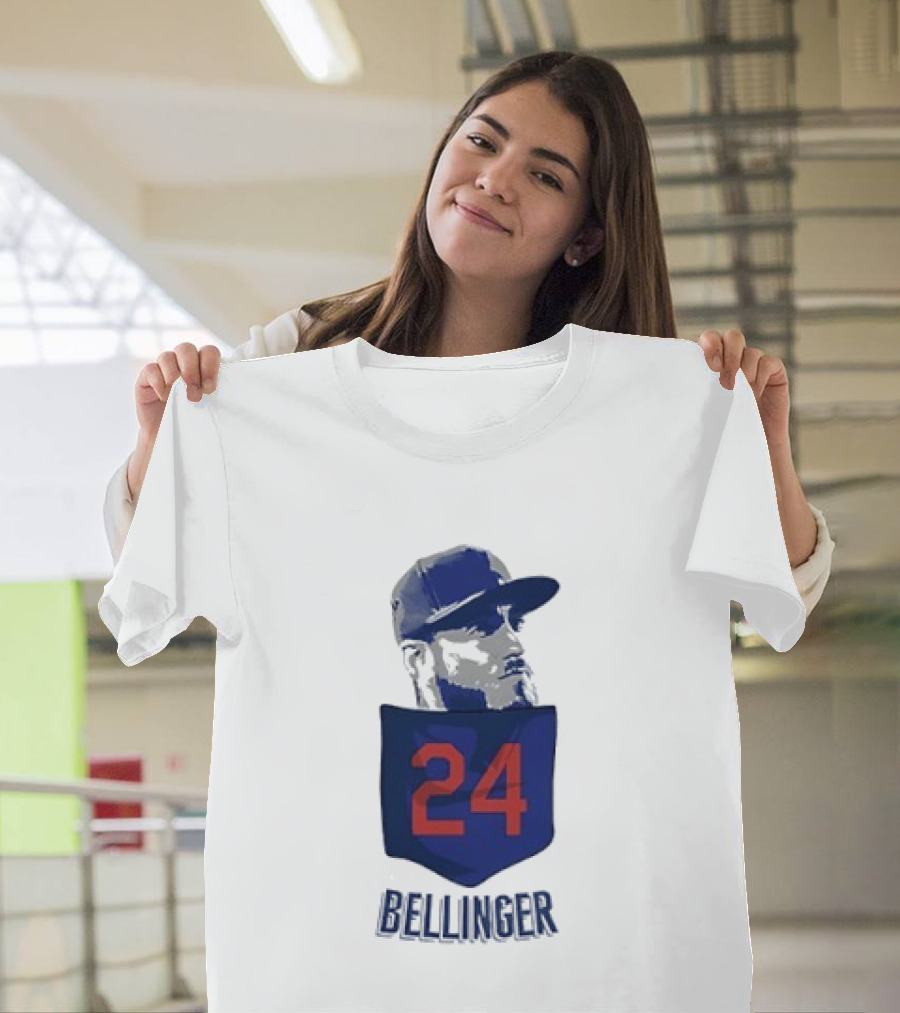 Cody Bellinger 24 Chicago Cubs Bellinger Baseball MLB Pocket Cap T-Shirt