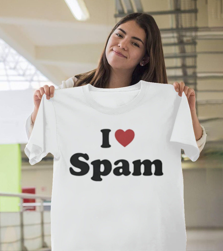 I Love Spam Heart Humor T-Shirt