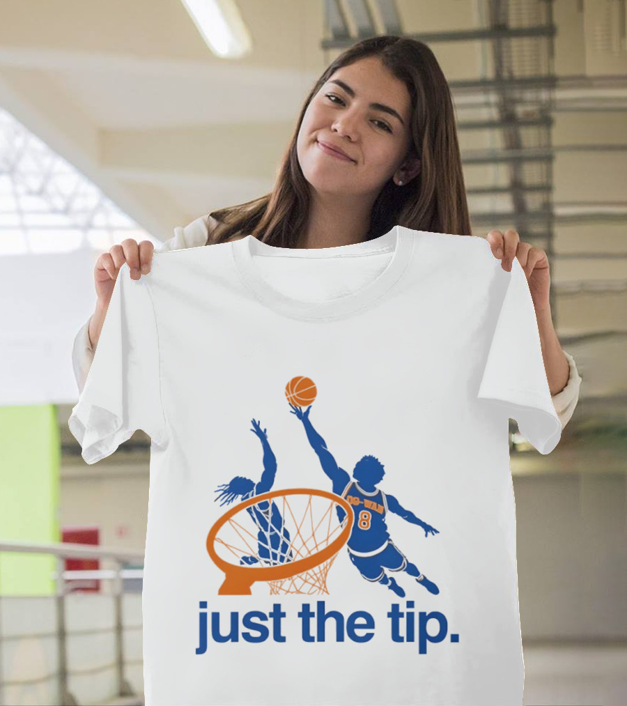 OG Anunoby New York Knicks Basketball Just The Tip NBA 2026 T-Shirt