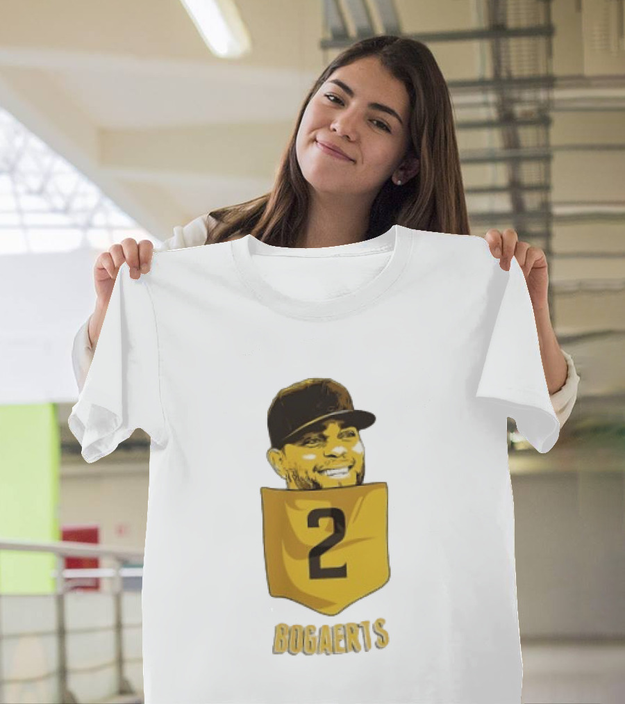Xander Bogaerts 2 San Diego Padres Baseball MLB Pocket T-Shirt