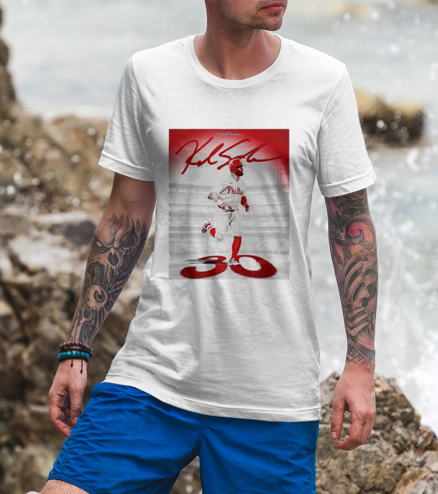 Philadelphia Phillies Kyle Schwarber 30 Home Runs Phillies Stadium T-Shirt