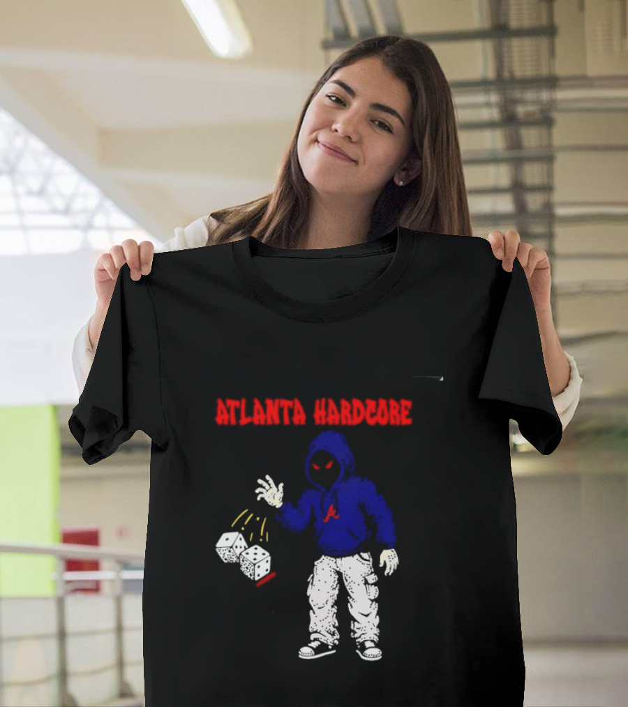 Atlanta Hardcore Braves Dice Throw Streetwear T-Shirt