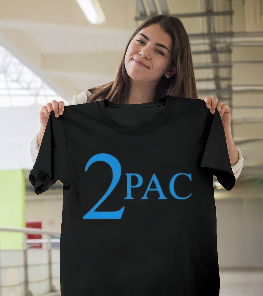 Janet Jackson 2Pac Blue T-Shirt