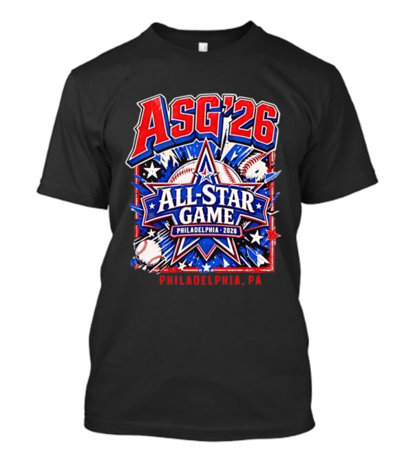 Philadelphia Phillies ASG '26 All Star Game Philadelphia PA Baseball T-Shirt