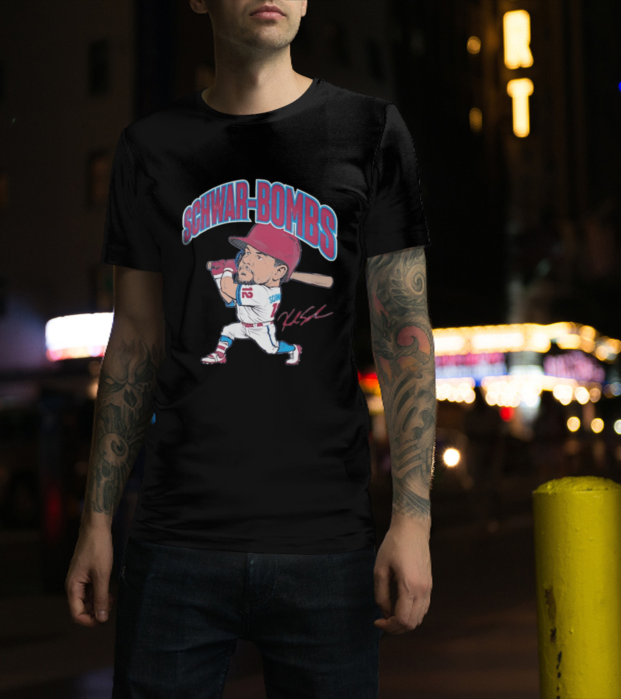 Philadelphia Phillies Kyle Schwarber Schwar Bombs Major League Baseball T-Shirt