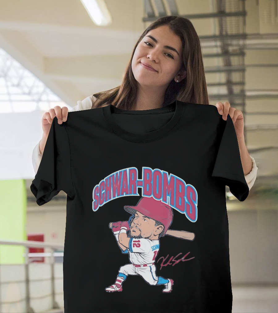 Philadelphia Phillies Kyle Schwarber Schwar Bombs Major League Baseball T-Shirt
