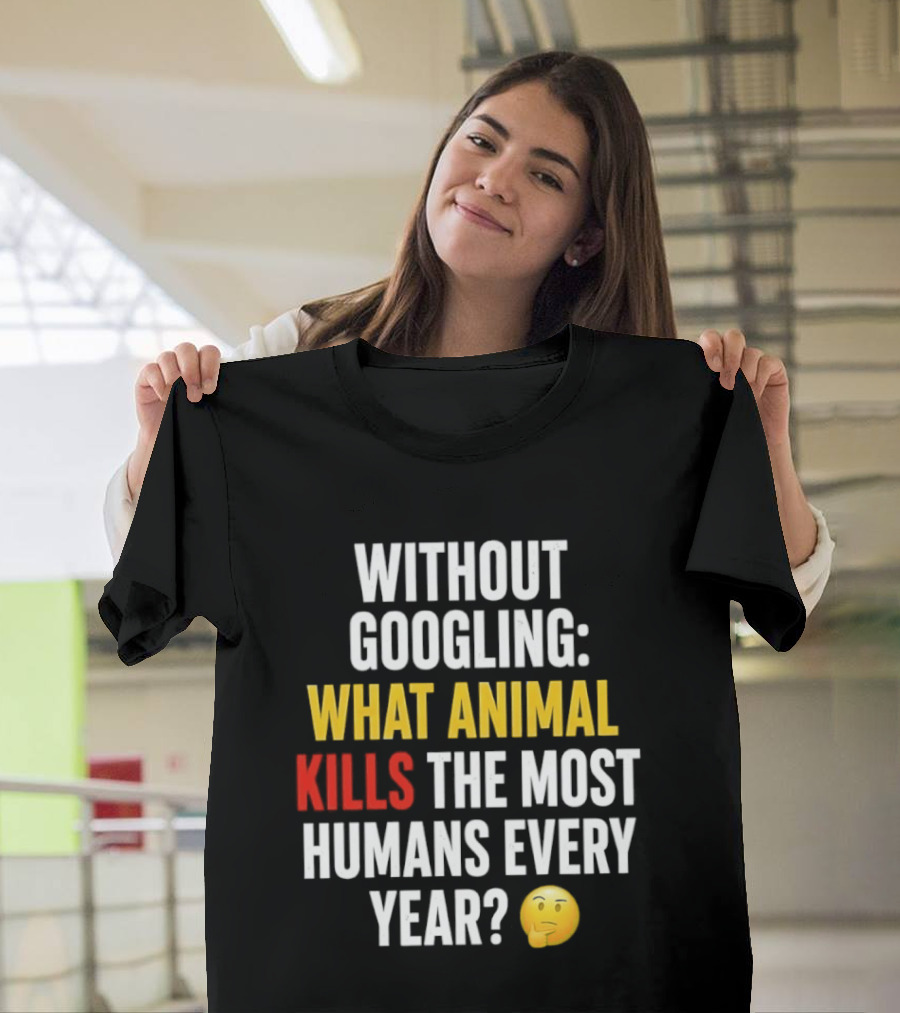 Without Googling What Animal Kills The Most Humans Every Year Emoji Challenge T-Shirt