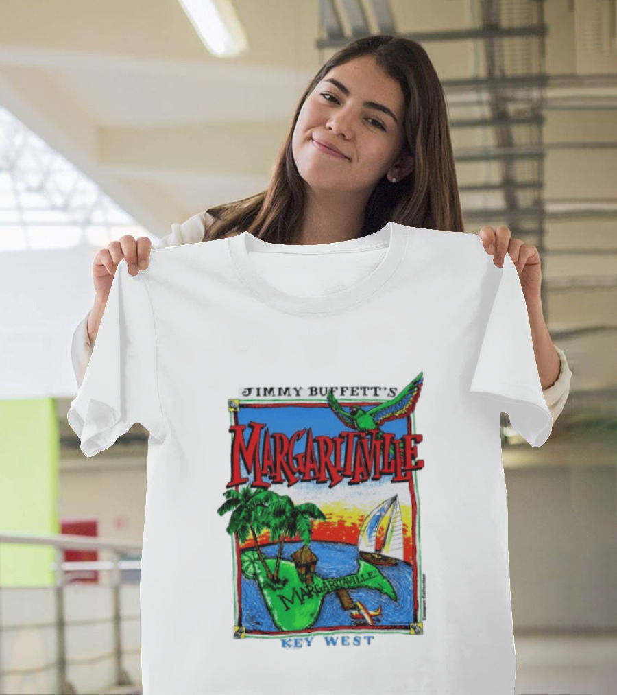 Jimmy Buffett's Margaritaville Key West Island Tropical Paradise Sailing Adventure T-Shirt