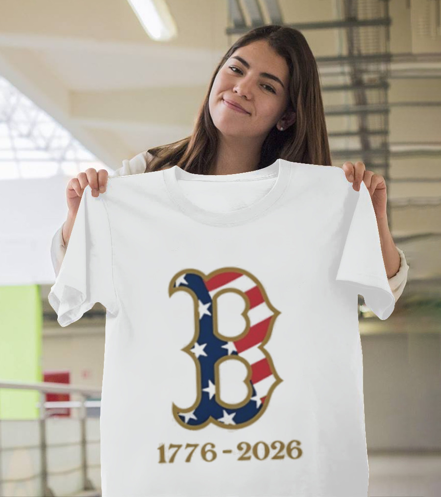 Boston Red Sox 250th Anniversary 1776 2026 Fourth Of July T-Shirt