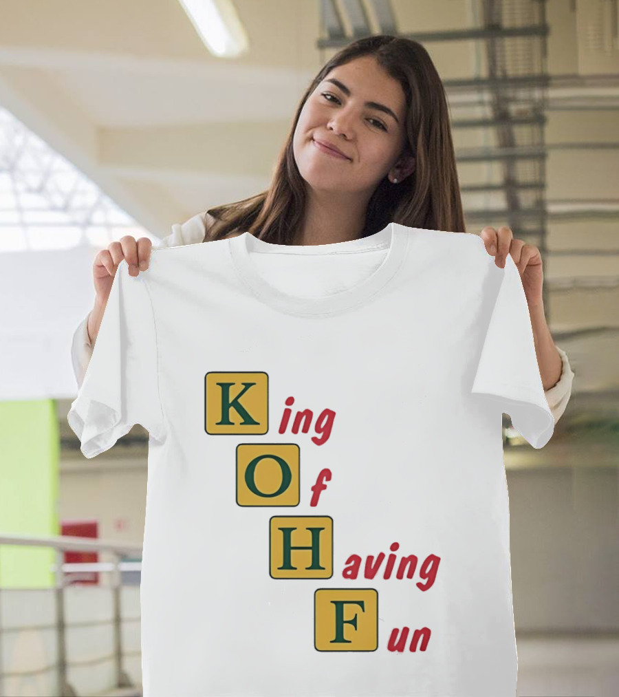 King Of Having Fun KOHF Acrostic Blocks T-Shirt