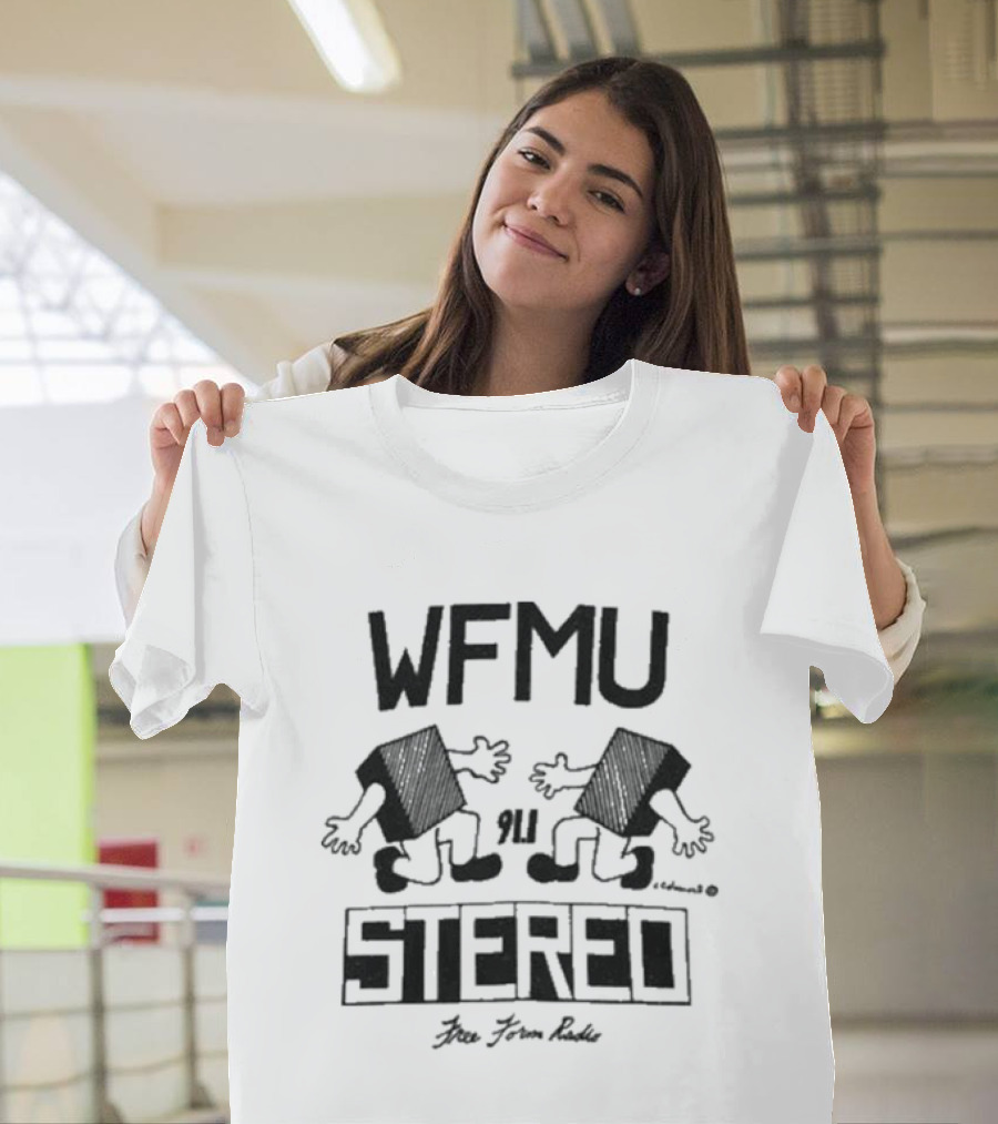 WFMU Radio Blockheads Ringer Stereo Live Freeform Radio T-Shirt
