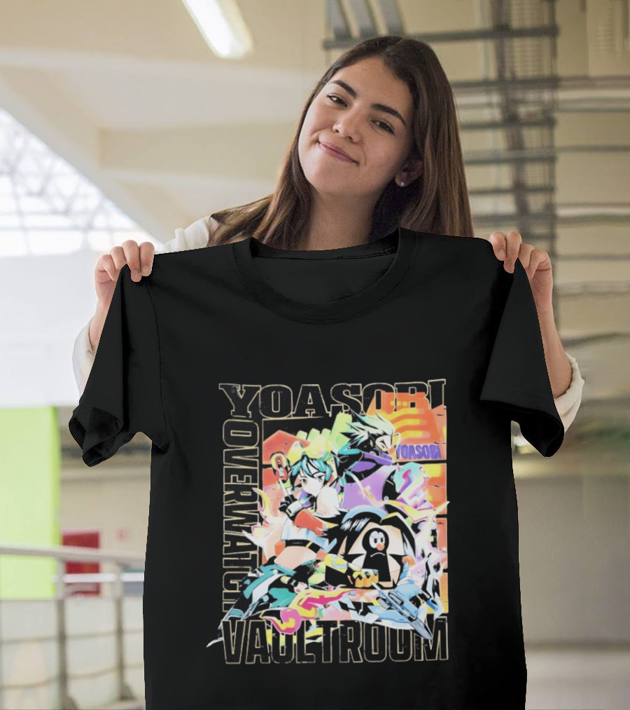 Yoasobi Over Vaultroom Kiriko Genji Pachimari Anime T-Shirt