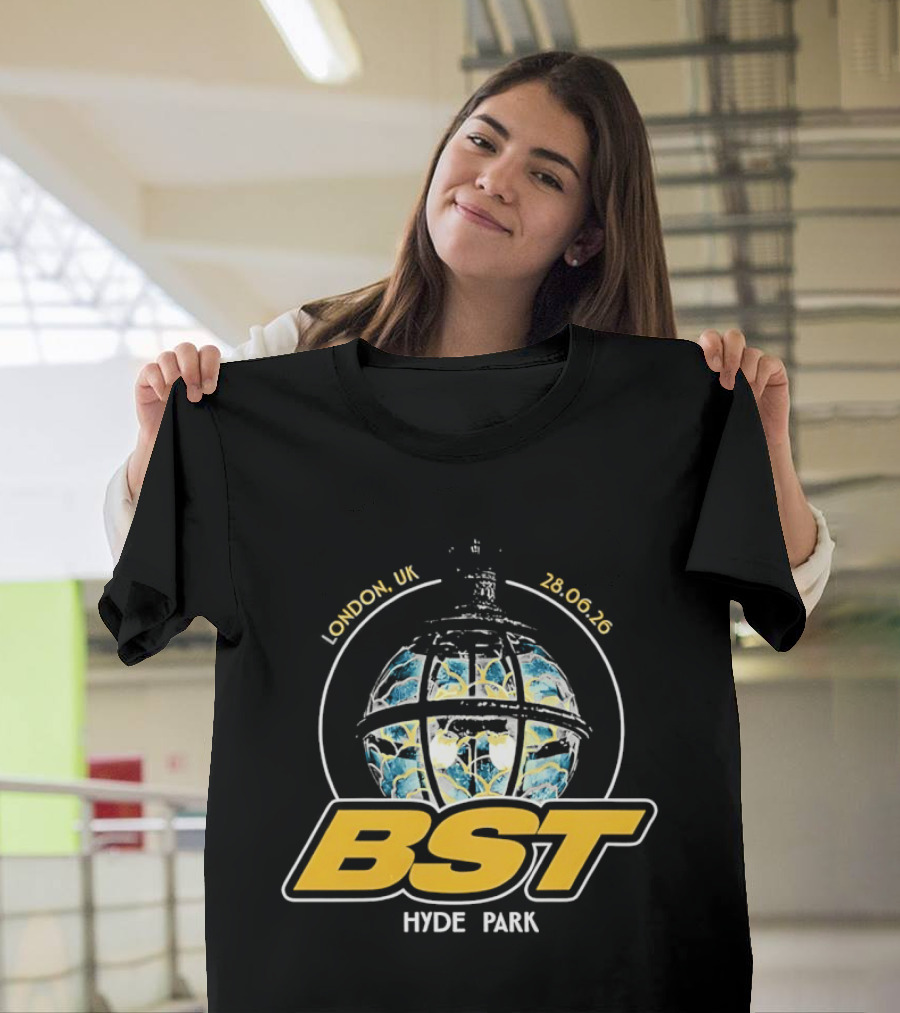 BST Hyde Park Festival London UK 28 June 2026 Globe Design Ateez Event T-Shirt
