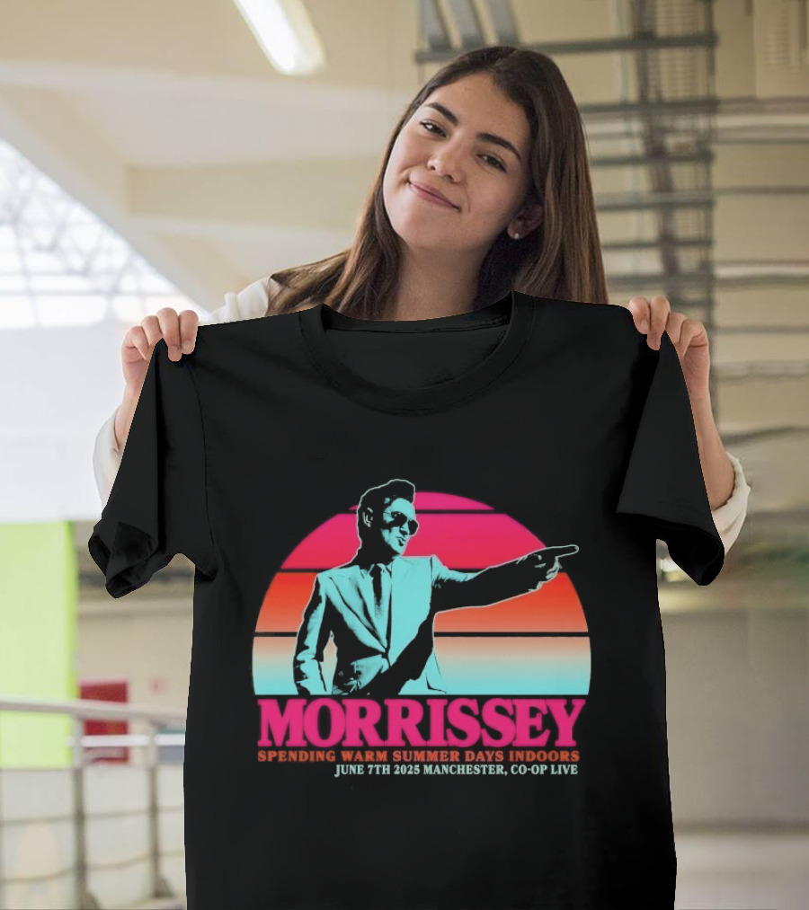 Morrissey Warm Summer Days June 7th 2025 Manchester CO OP Live T-Shirt