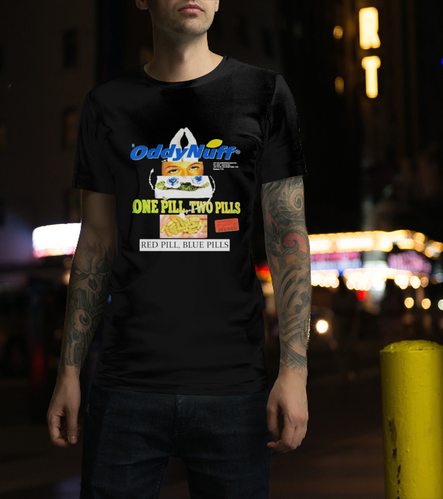 Oddy Nuff Suicideboys One Pill Two Pills Red Pill Blue Pills Jesus Eyes T-Shirt