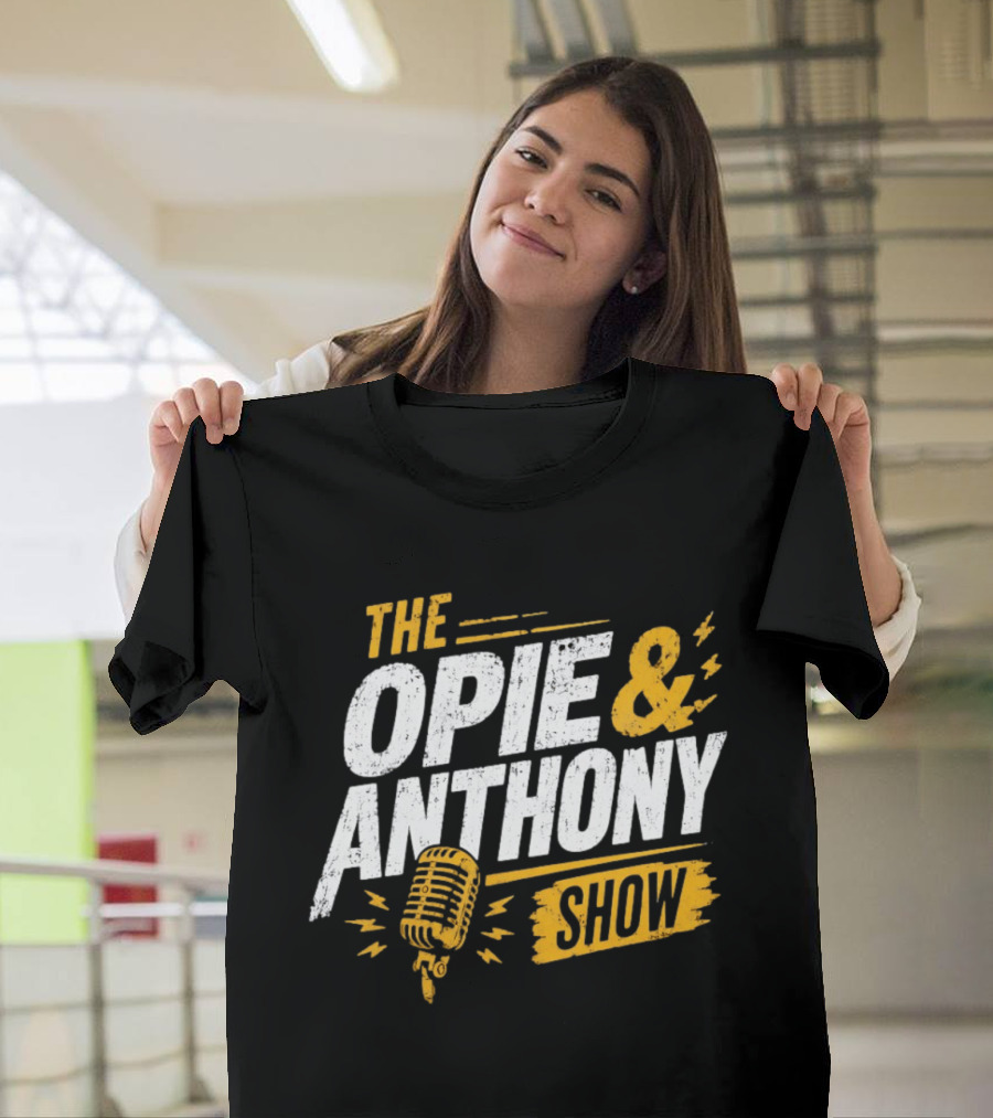 The Opie And Anthony Show Podcast Microphone T-Shirt