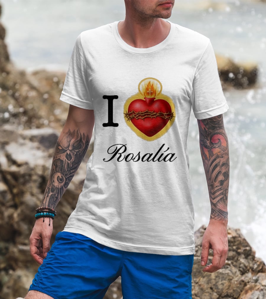 I Love Rosalía Sacred Heart T-Shirt