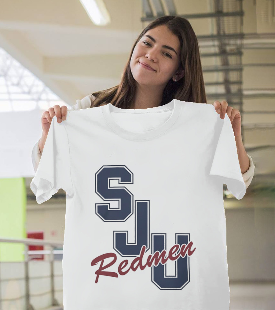 SJU Redmen Saint Johns University Vintage College Sports Memorabilia T-Shirt