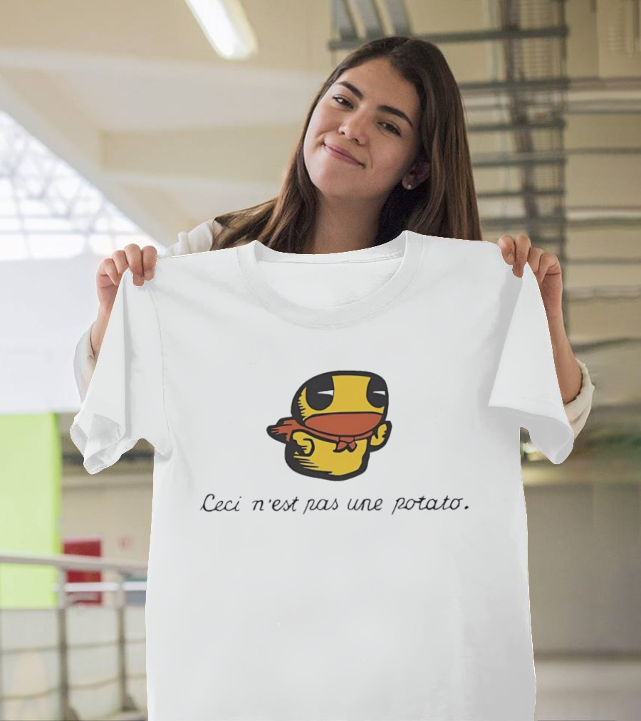 Duck Ceci N'est Pas Une Potato Magritte T-Shirt