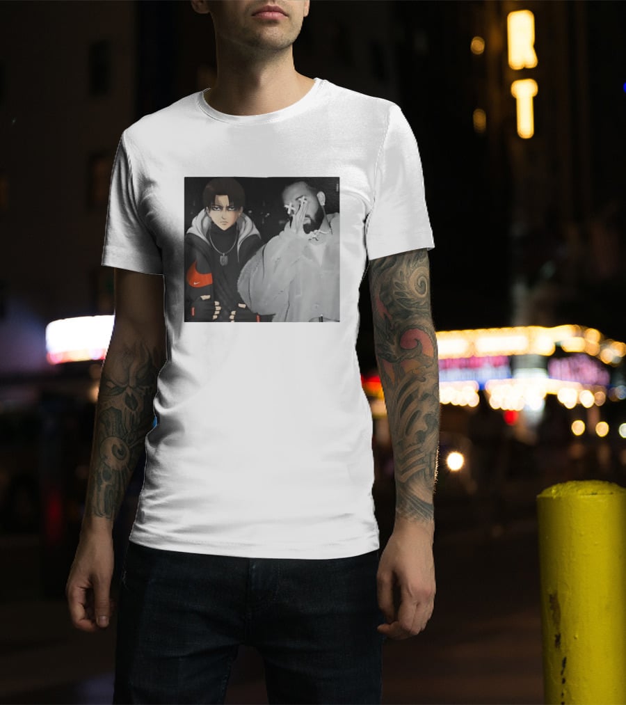 Levi Ackerman Nike Puffer Jacket Drake Crossover Fashion T-Shirt