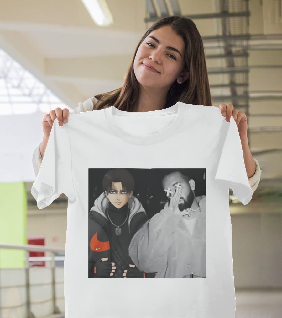 Levi Ackerman Nike Puffer Jacket Drake Crossover Fashion T-Shirt