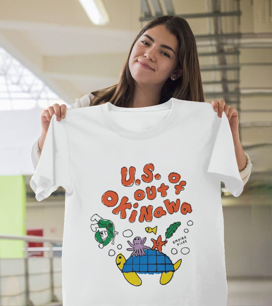 Empire Files U.S. Out Of Okinawa Turtle Octopus T-Shirt