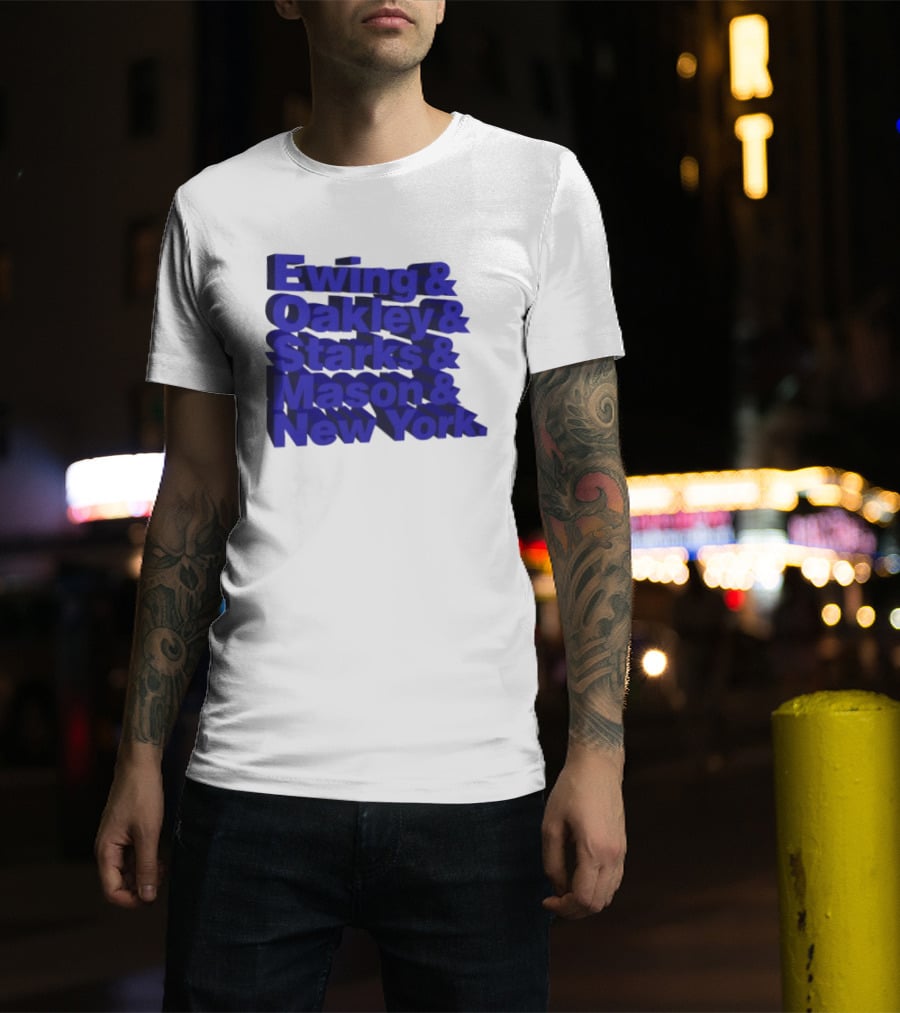 Ewing Oakley Starks Mason New York Knicks Legends T-Shirt