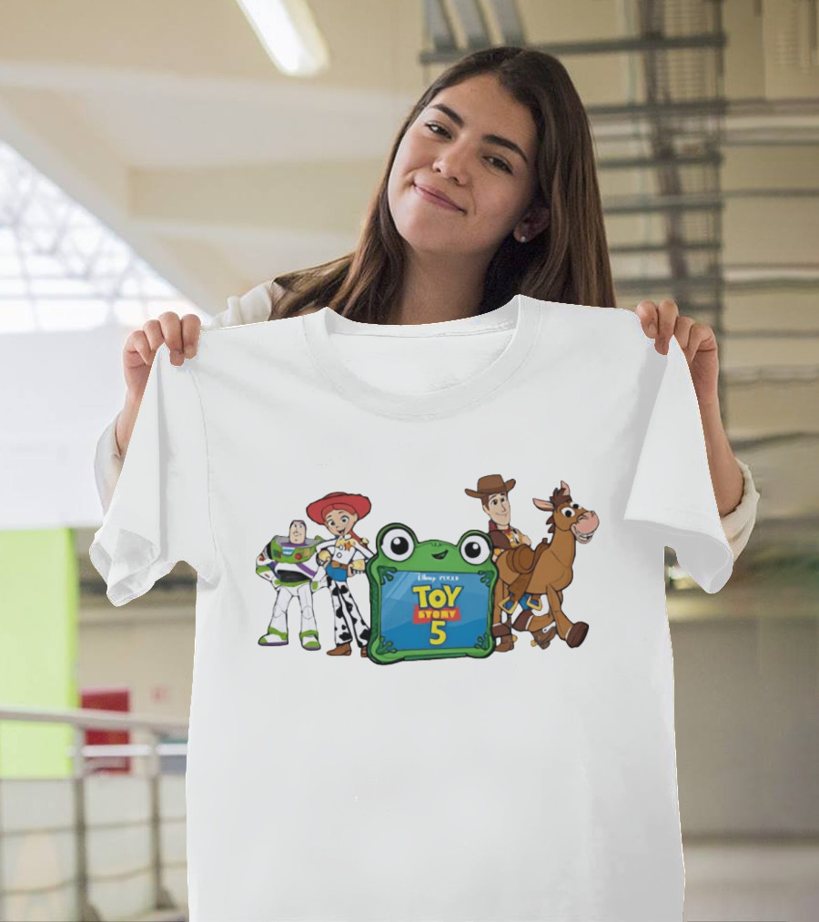 Toy Story 5 Jessie Buzz Woody Bullseye Disney Pixar Group T-Shirt