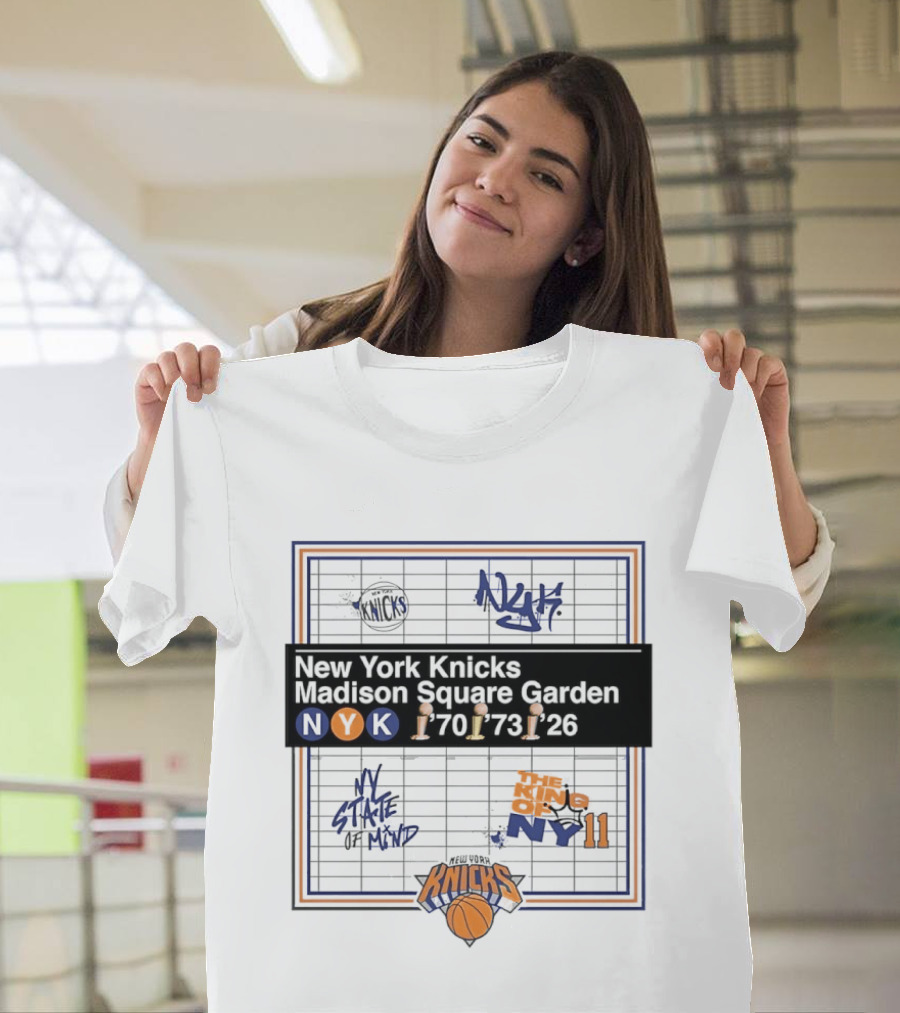 New York Knicks Madison Square Garden 1970 1973 2026 NY State Of Mind T-Shirt