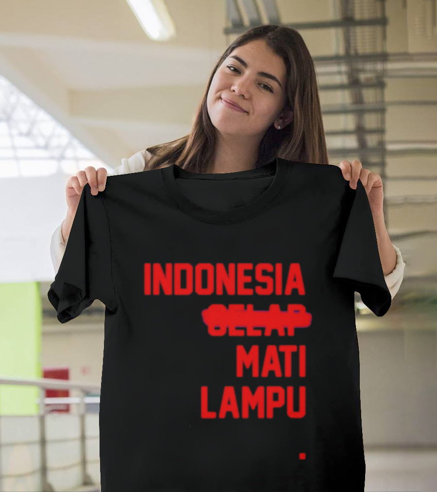 Indonesia Gelap Mati Lampu Blackout T-Shirt