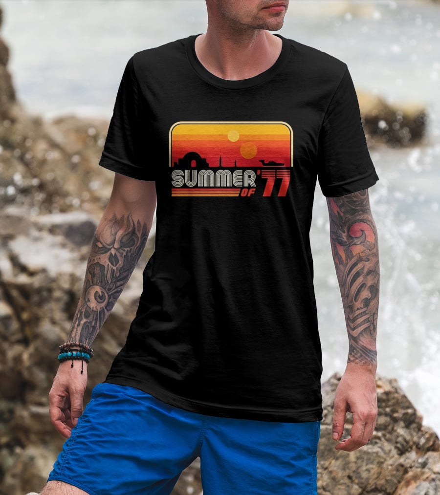Summer Of '77 Retro Sunset Vibes T-Shirt