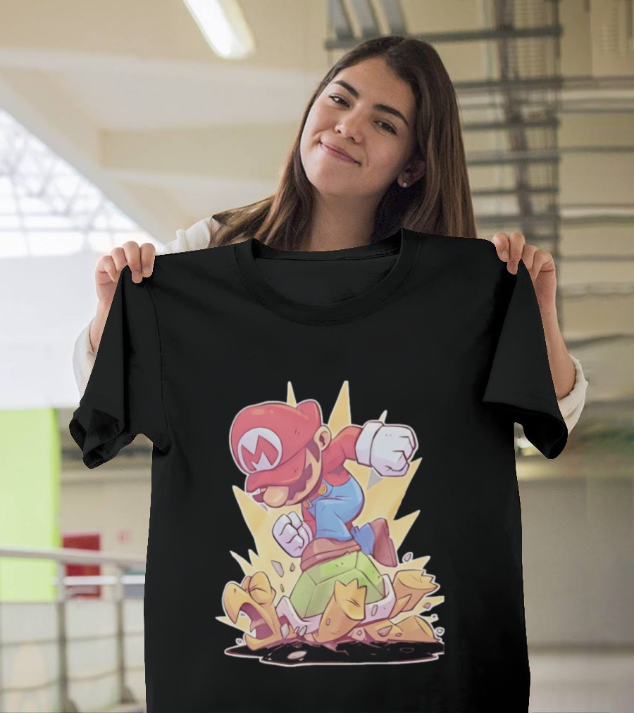 Super Mario Koopa Troopa Smash Stomp Action T-Shirt