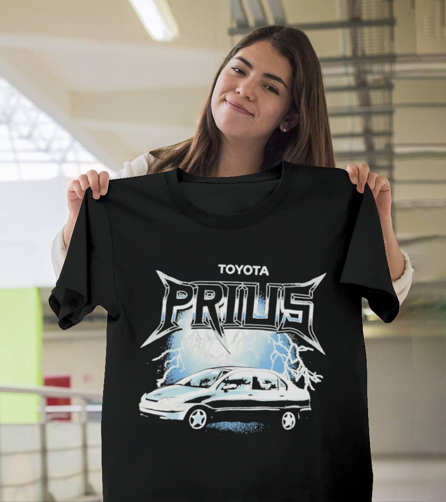 Toyota Prius Lightning Bolt Metal T-Shirt