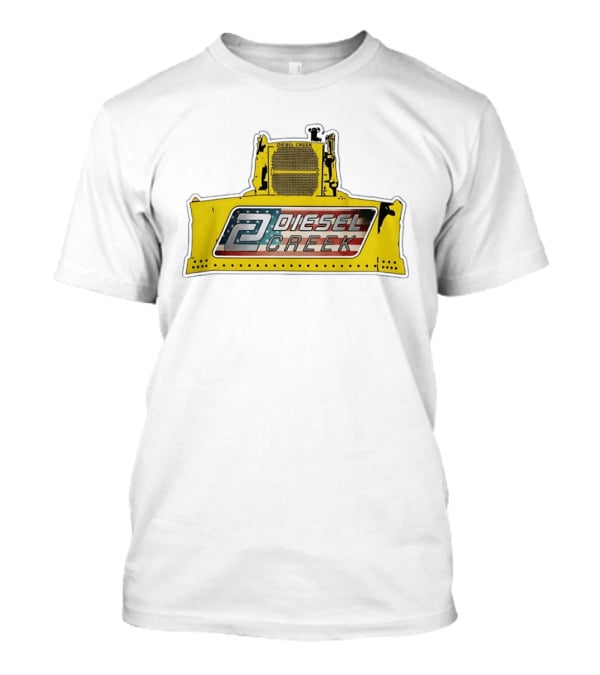 Diesel Creek 46A Dozer Iconic American Flag T-Shirt