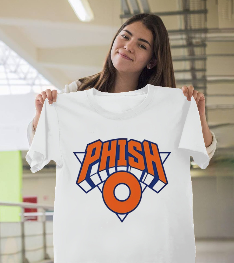 Phish New York Knicks NBA Basketball Triangle Circle T-Shirt