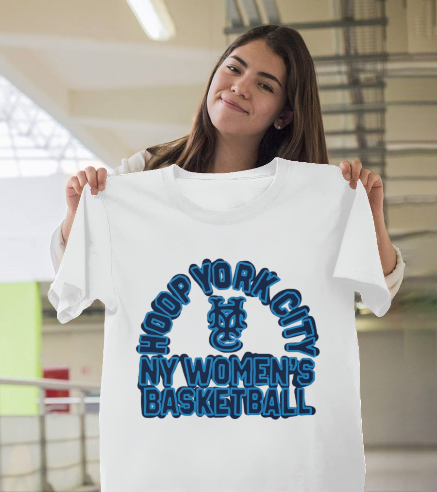 Hoop York City NY Women's Basketball New York Knickerbockers Basketball T-Shirt