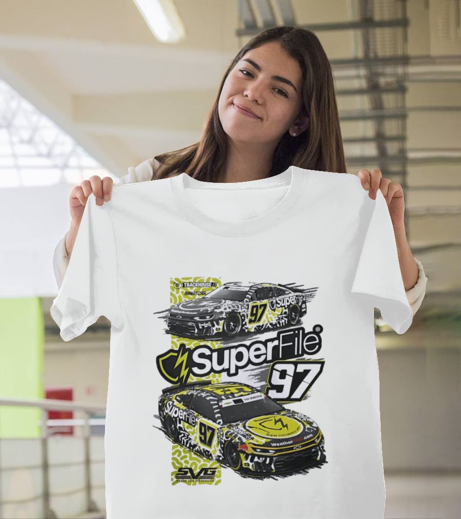SuperFile 97 Shane Van Gisbergen NASCAR Trackhouse Racing Lefty Out There T-Shirt